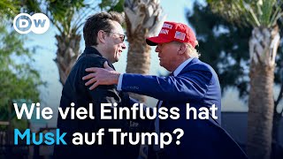 So mächtig könnte Musk in Trumps Regierung werden  DW Nachrichten [upl. by Airakaz]