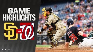 Padres vs Nationals Game Highlights 72424  MLB Highlights [upl. by Shererd]