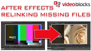 How to Relink Missing Files in Adobe After Effects [upl. by Pooh936]