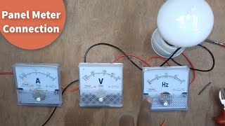 Panel Meter connection ampere meter connection Volt Meter connection frequency Meter connection [upl. by Isador4]