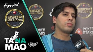 BSOP MILLIONS 2018  Tá na mão  Douglas Lopes [upl. by Soinotna]