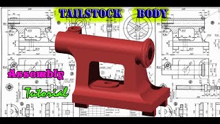 Tailstock Body tutorial Solid Edge  in Kannada  ಸಾಲಿಡ್ ಎಡ್ಜ್ ಕನ್ನಡಸಂಚಿಕೆ32 [upl. by Naxela90]