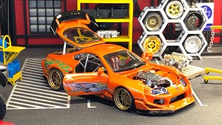 Toyota Supra MK4 Fast And Furious Reborn Custom Hot Wheels [upl. by Caniff]