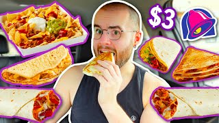 Trying Taco Bell’s NEW 3 Value Menu for 24 HOURS [upl. by Giacamo378]