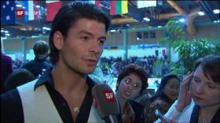 Stéphane Lambiel 2009 Nebelhorn Trophy highlights [upl. by Mchale]