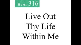 316 Live Out Thy Life Within Me instrumental [upl. by Victorie]