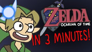 The Legend of Zelda Ocarina of Time in 3 Minutes  ArcadeCloud [upl. by Naneik]