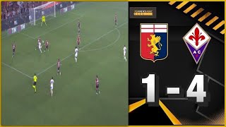 GENOA vs FIORENTINA 14  Eurogol Biraghi disastro Grifone  Serie A 20232024 [upl. by Aeet498]