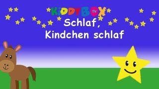 Schlaf Kindlein schlaf  Kinderlieder zum Mitsingen  KIDDYBOXTV [upl. by Yann]