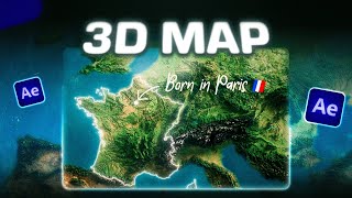 Hyper Realistic Map Effect  After Effects Tutorial [upl. by Lapides311]