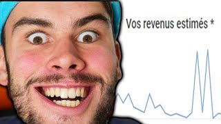 JE DEVOILE MON SALAIRE YOUTUBE [upl. by Cara]