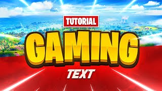 Gaming Text Tutorial in Photoshop FREE PSD  Tutorial by EdwardDZN [upl. by Godric]