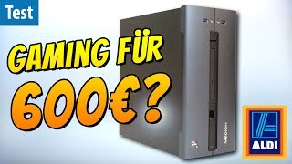 GamingPC für 600€ Was taugt der ALDIPC Medion Akoya P56000 [upl. by Alegnaoj365]