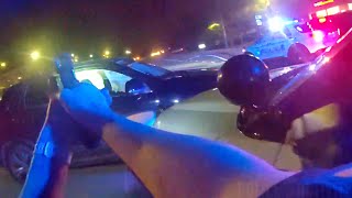 Gwinnett County Officer Uses PIT Maneuver to End Chase with Wanted Suspect [upl. by Lilithe758]