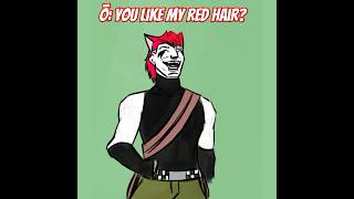 Red hair drawing memes charactermeme spidersona Ōkami bluespider maysocs lol fypシ゚viral [upl. by Gizela]