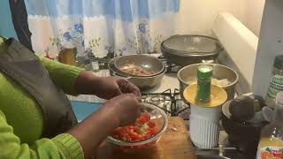 La cocina de mami NiLDA menú arenque quisado con tomatitos y batata yuca hervida [upl. by Secundas]