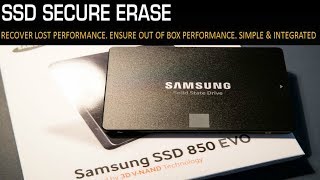 SSD Secure Erase  PARTED MAGIC  RESTORE SSD to factory settings [upl. by Leahcir]