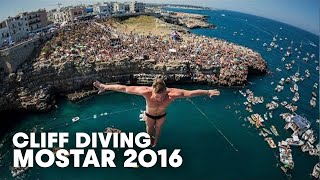 High Precision Diving in Polignano a Mare  Cliff Diving World Series 2016 [upl. by Notsirhc]