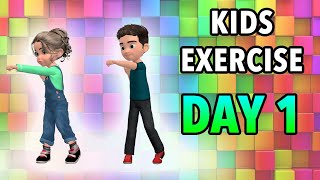 Kids Daily Exercise  Day 1 [upl. by Stulin]