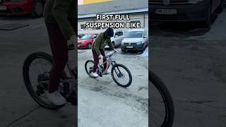 First FULLSUSPENSION MTB Bike bike bicycle mtb mountainbike downhill [upl. by Ewer]