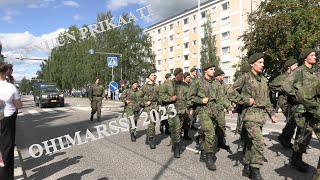 Kainuun prikaatin valapäivän ohimarssi 2023 [upl. by Aryek]