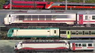 1 ORA di Treni Alta Velocità Intercity e Regionali  INCROCI • DD RomaFirenze • Ponzano Romano [upl. by Pacifica365]