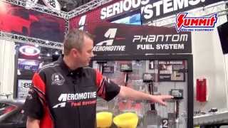 Aeromotive Phantom Fuel Pump  New Product from SEMA 2014 [upl. by Ancell631]