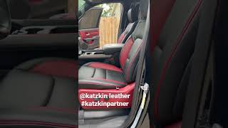 Custom Katzkin 2019 Ram 1500 Leather Seats With Red amp Black [upl. by Blatt]