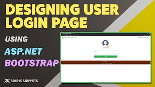 Designing Login Page in ASPNET with Bootstrap Styling  Admin amp User Login Page [upl. by Edan]