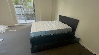 IKEA MALM bed with 4 storage box and LONSET slat [upl. by Yramliw]