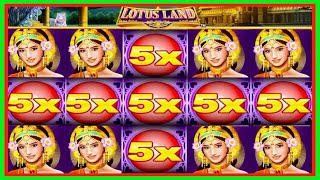 ★★JACKPOT HANDPAY★★300 BETS★★LOTUS LAND HIGH LIMIT SLOT MACHINE BUENO DINERO MUSEUM SLOTS KONAMI [upl. by Axela]