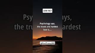 Psychology says Truest and hardest love isshorts love song [upl. by Donell]