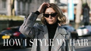 How I Style My Short Hair  Wavy Bob Tutorial [upl. by Takakura]