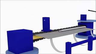 Round tube to square tube cold drawn tube process [upl. by Gudren]