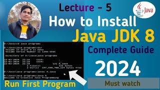 How to Install Java JDK 8 on Windows 1011  Creative Java Programming [upl. by Farron]