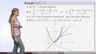 Fonctions  partie 5  fonctions monotones et bijections [upl. by Yevi]