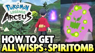 ALL 107 WISP LOCATIONS and SPIRITOMB GUIDE in Pokemon Legends Arceus [upl. by Teragram]