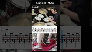 Starlight  MUSE DRUM COVER HIGHLIGHT [upl. by Carman490]