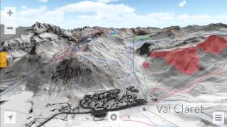 Espace Killy Piste and Freeride Maps  FATMAP iOS amp Android [upl. by Darsie]