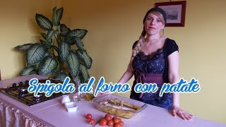 spigola al forno con patate [upl. by Ecirehc]