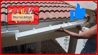 Como Instalar Canaletas de vinil o pvc para aguas lluvias  How to Install Gutters [upl. by Nosraep]