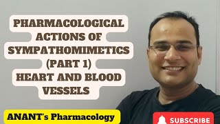 Pharmacological Actions of Sympathomimetics Part 1 Heart amp Blood Vessels [upl. by Eelam459]