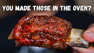 EASY Oven Baked Beef Short Ribs  The PERFECT Indoor BBQ Beef Ribs [upl. by Scriven]