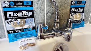 Bathroom Tap Faucet DIY Leak Repair Using a FixaTap Kit [upl. by Nehpets]