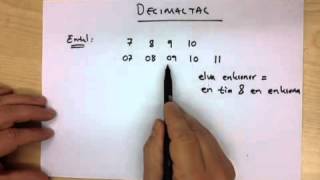 11 Positiva tal  Decimaltal [upl. by Yvonner]