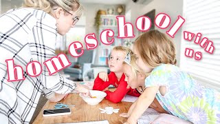 HOMESCHOOL DAY IN THE LIFE  Homeschool with us  2nd grade Kindergarten amp Preschool [upl. by Rolyks]