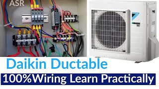 daikin ductable ac outdoor wiring diagram three phase Daikin complete wiring single phase preventer [upl. by Lempres]