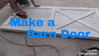 Build antique white barn doors DIY barn door Custom woodwork [upl. by Entsirhc645]