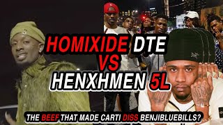 HOMIXIDE DTE VS HENCHMEN 5L  Playboi Carti and Benji Blue bills SHOCKING BEEF [upl. by Pieter]