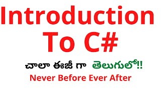 1 Introduction To C in Telugu  C tutorial for beginners in Telugu  C Full Course in Telugu [upl. by Siraf104]